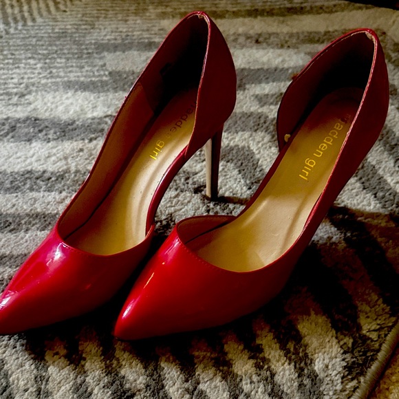 Madden Girl Vibrant Red Heels - Picture 1 of 4